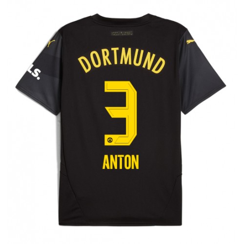 Pánský Fotbalový dres Borussia Dortmund Waldemar Anton #3 2024-25 Venkovní Krátký Rukáv